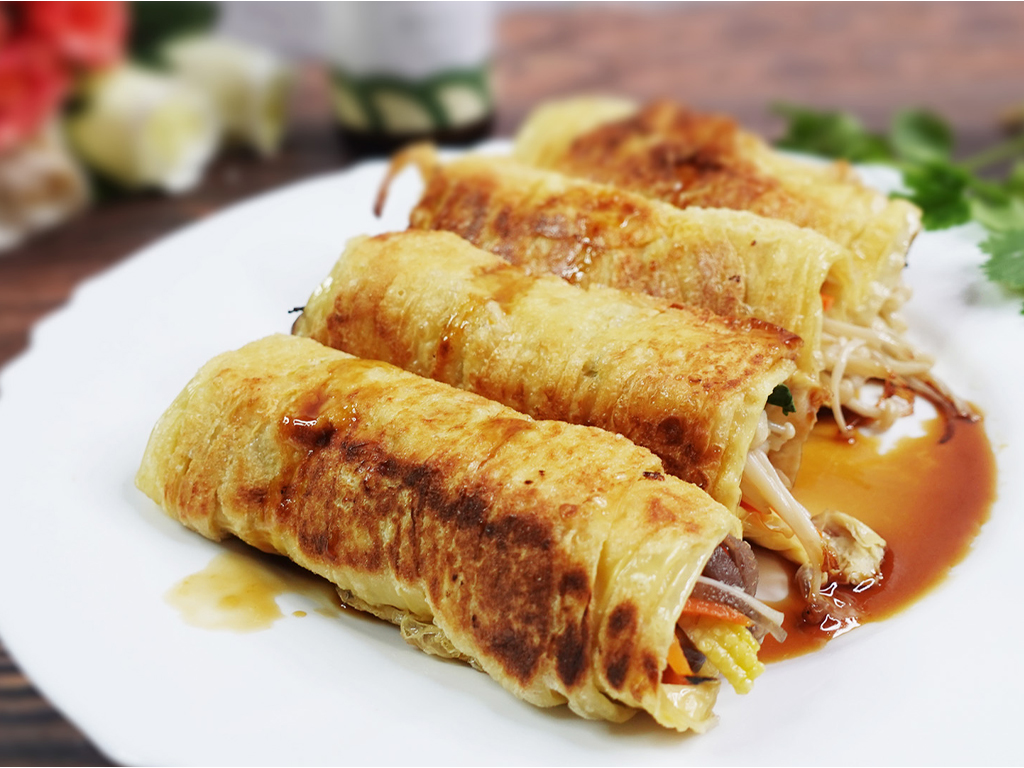 香煎豆皮捲